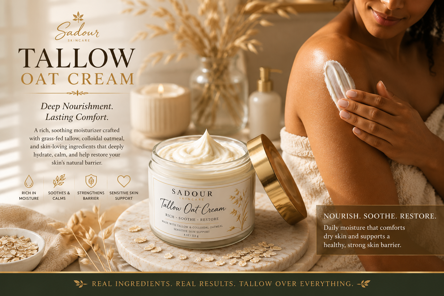 Tallow Oat Cream
